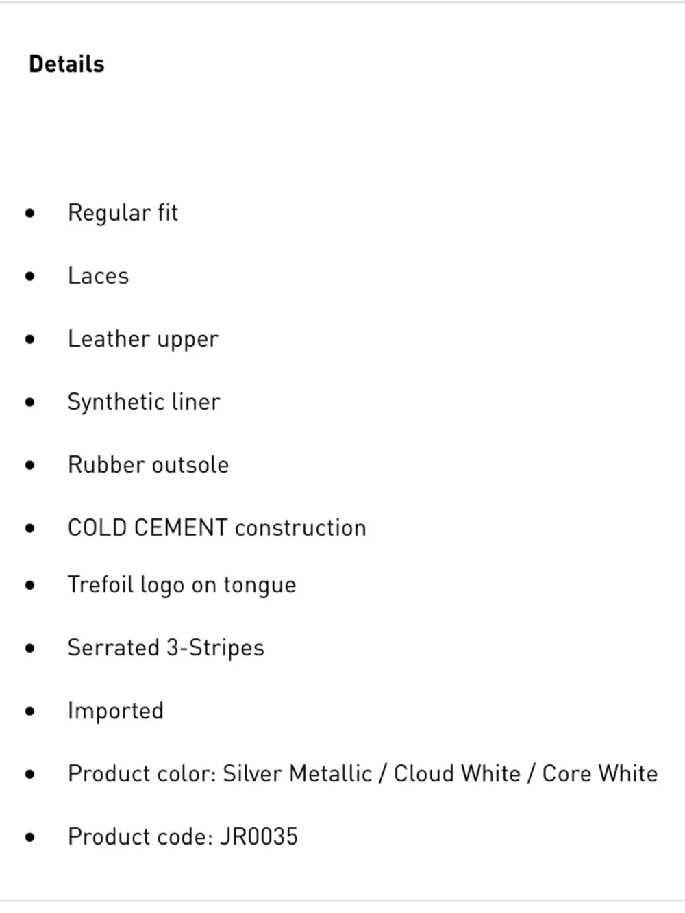 adidas Samba OG Sneakers Silver with White Stripes Size 5 NWTS - Picture 10 of 11